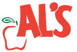 A theme logo of Al's Supermarket