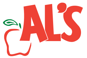 A theme logo of Al's Supermarket