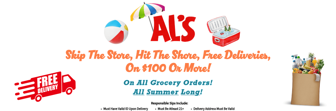 Al's Free Grocery Delivery Promotion Flyer